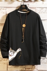 TX3013-P28纯棉长袖t恤男大码圆领打底衫体恤上衣服，男装T恤，电商A040A
