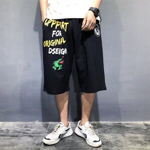 宽松男生百搭运动时尚短裤夏季潮流休闲裤五分裤加肥大码590款图片