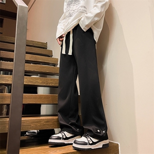 8XL-M特大码直筒卫裤运动裤子美式排扣阔腿裤重磅长裤KZ1919/P55图片