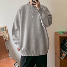 8XL-M加厚羊毛衫半高领毛衣男秋冬加厚保暖针织衫MY1219P45控68，男装针织衫/毛衣，电商D206-1