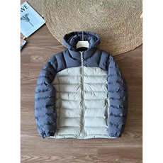 高品户外连帽排骨保暖棉服男拼接撞色三防棉衣外套A1172-P108，男装棉衣，星座1505