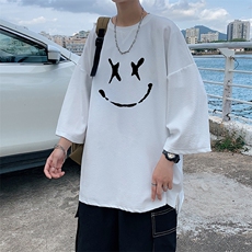 Q11190-P30春夏季七分袖t恤男大码五分袖男短袖中袖，男装T恤，电商A040