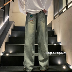 k1011-p55-控78M-5XL黄泥拉链宽松大码牛仔裤cityboy，男装牛仔裤，星座116
