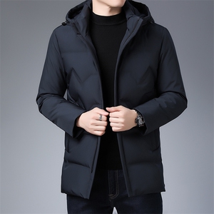 秋冬羽绒服男士连帽羽绒服拉链中年保暖羽绒外套KCN20852-5-P255图片