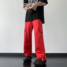 B221美式ins街头hiphop宽松休闲多口袋工装裤子LK23120-P65控88，男装休闲裤，电商B221