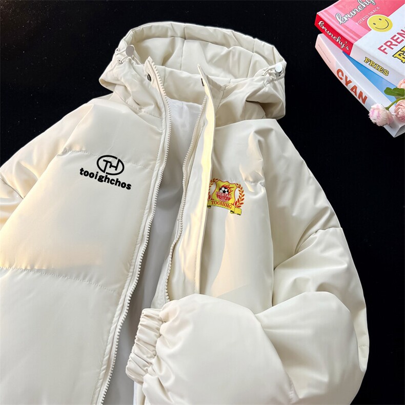 现货抖音得物可供视频三防加厚羽绒连帽棉衣外套面包棉服85533,男装棉衣,电商A486