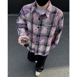 潮牌高街个性衬衫潮流宽松休闲上衣A086-CS2212-特批价30图片