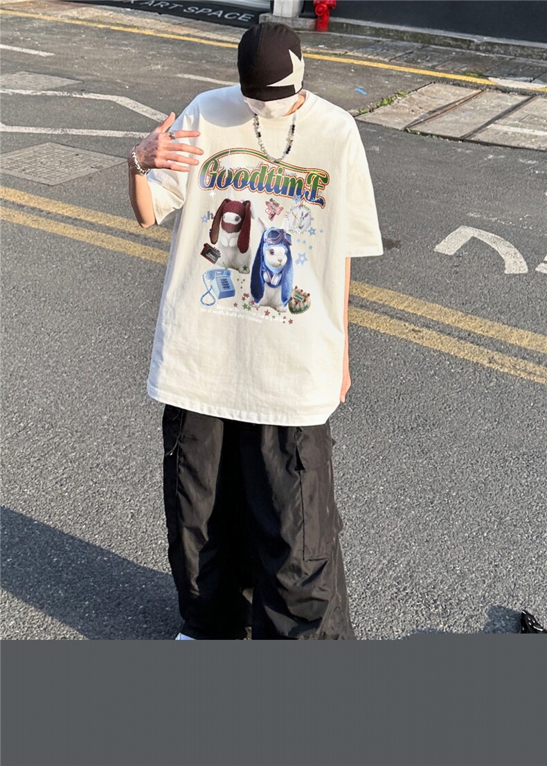 24夏季新款街头潮牌时尚个性印花短袖t恤中性XZ301B-JB4403-p28,男装T恤,星座301B