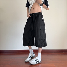 夏季新款美式高街工装宽松休闲七分裤B315-K25766-特p45控88，男装休闲裤，电商B315