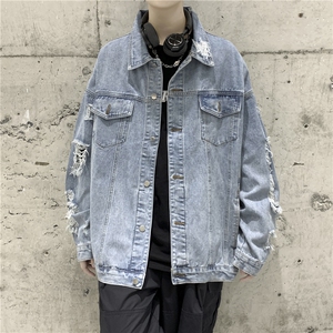 JK629-p70-限价98 现货港风大码牛仔ins外套cityboy图片