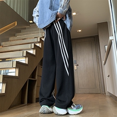 秋季新款美式织带拼接卫裤休闲裤XZ604-K106-特P40控78，男装休闲裤，星座604