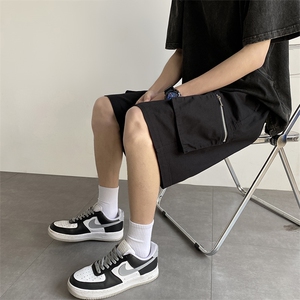 2025夏季新款美式高街工装裤短裤潮男休闲裤五分裤DK1373-P45控68图片