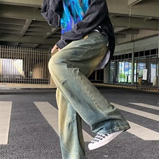 青春流行ins男直筒水洗牛仔裤N1061P40，男装牛仔裤，星座1116-2