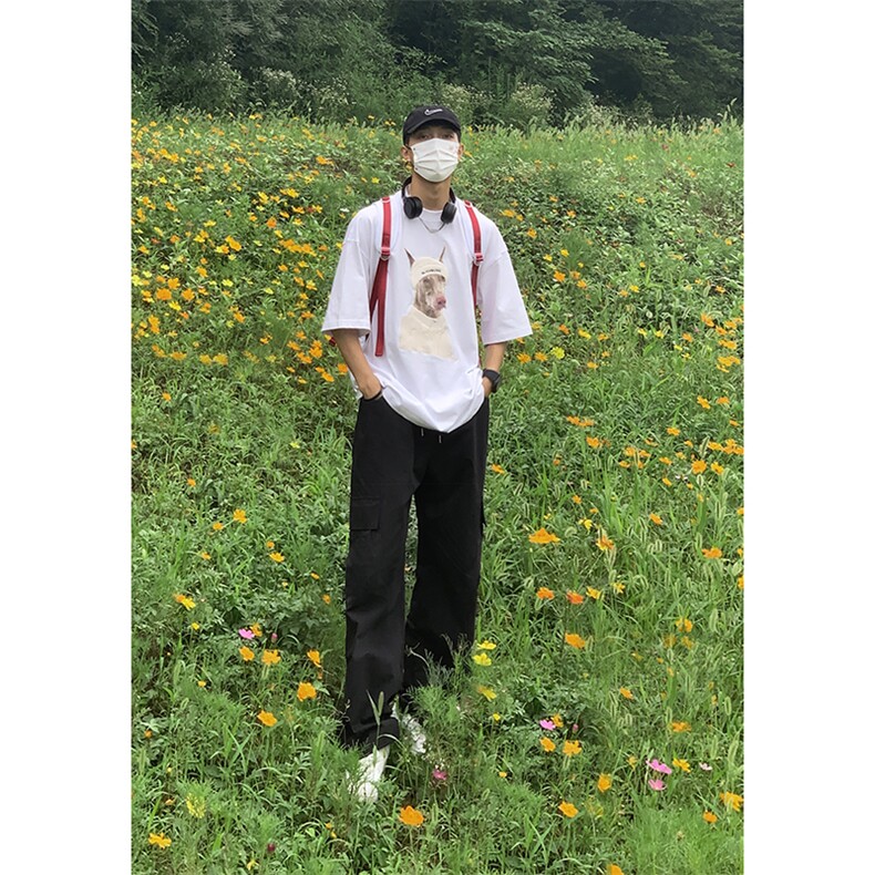 B221美式ins街头hiphop宽松休闲多口袋工装裤子LK23120-P65控88，男装休闲裤，电商B221