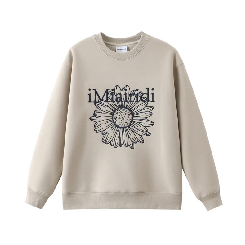 2025年秋季圆领单件刺绣圆领上衣，女装卫衣/绒衫，湘姗