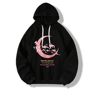 WY2209-P35 加绒款-P40 纯棉连帽卫衣男大码运动帽衫宽松薄外套男图片