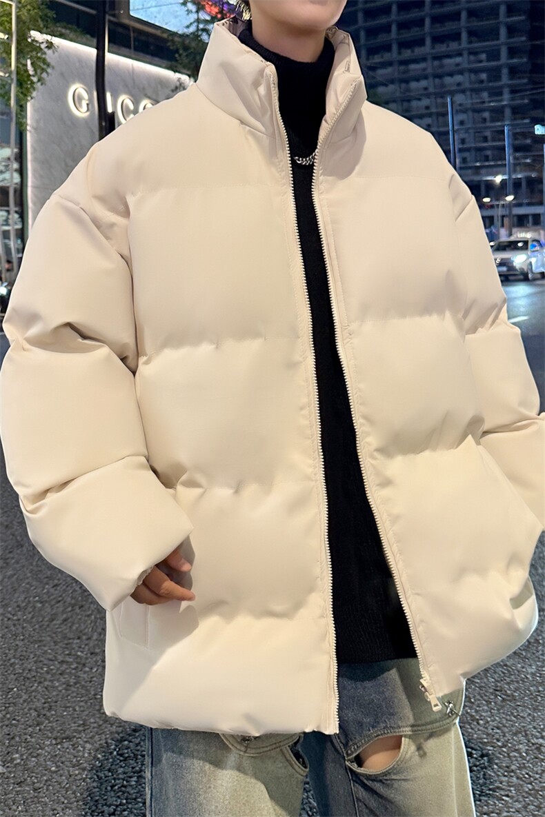 新款男冬季双面穿立领面包服加厚港风棉衣M2218-P70控158,男装棉衣,星座717
