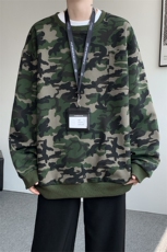 WY10177-特P38美式复古迷彩卫衣内搭男女宽松休闲百搭高级感上衣，男装卫衣，电商A059