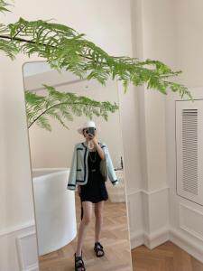 拼蓝条外套，其它，HE