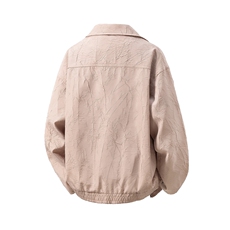 立体白底大码M-5XL情侣百搭夹克男：聚酯纤维JK8742P75控108，男装夹克，星座227-7