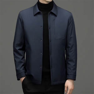 CSMF92258钱塘2020-2中年男士商务休闲冬季厚款简约翻领棉服P165图片