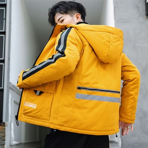 男士休闲连帽加厚保暖棉衣外套棉服棉袄冬季防寒开衫男装M990图片