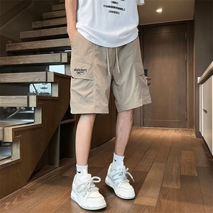 工装短裤男夏季外穿休闲骑兵斜复网薄款速干五分裤男士中裤 D125图片