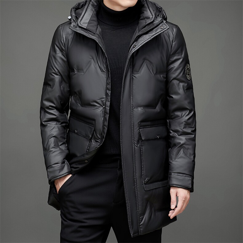 BAMJ-6055钱塘2020-2中年男士冬季厚款休闲百搭羽绒服外套P225,男装羽绒服,钱塘207-2