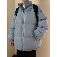 棉衣男韩版潮流拼色字母刺绣高街帅保暖2023冬季ins外套MF051-P81，男装棉衣，星座412-3