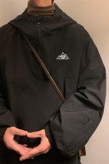 冬新户外双板防水防风滑雪服男加绒内里中性风套头外套M79-P120，男装棉衣，电商A001-1
