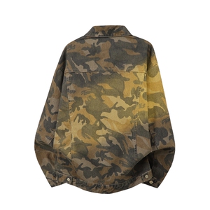 水洗牛仔外套男款春季美式痞帅上衣服宽松休闲工装夹克JK1318-P80，男装工装外套，星座1103-3