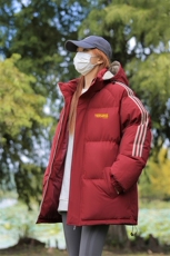 冬季拼三条杠面包服宽松男女情侣连帽棉衣羽绒棉C408M1202P100，男装棉衣，电商C408(原B339-1)