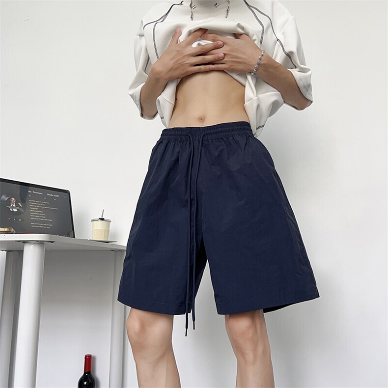 夏季潮牌休闲日系宽松五分透气运动短裤男女速干沙滩裤DK1015-P25图片