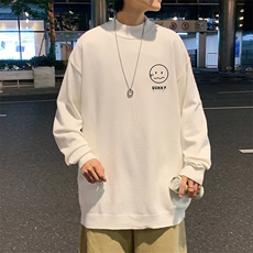 M18072-P45加绒款-P65半高领毛衣男士大码针织衫男毛线衣男，男装针织衫/毛衣，电商A040