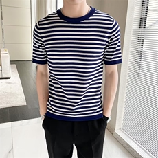 潮城市风貌潮流时尚潮牌男圆领夏季T恤标准新款青春流行五分袖in，男装T恤，星座1013