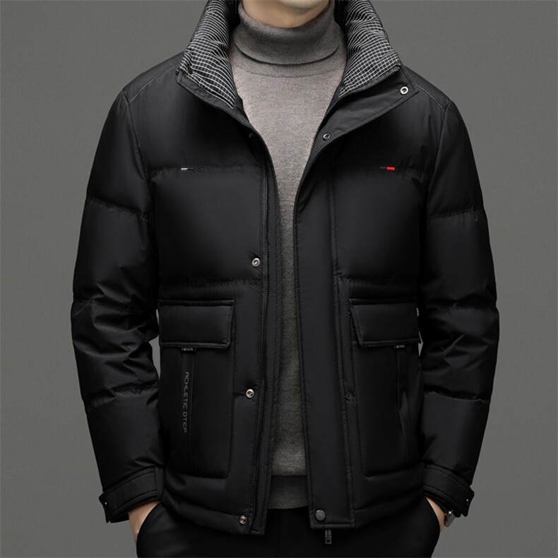 CSYR98219钱塘2020-2中年男士冬季厚款时尚休闲立领羽绒服P220,男装羽绒服,钱塘207-2