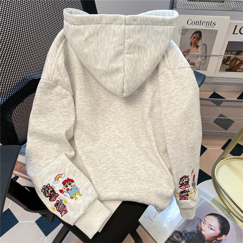 档口现货情侣美式潮牌趣味刺绣连帽卫衣男秋冬新款上衣WB593-P47,男装卫衣,星座412-3