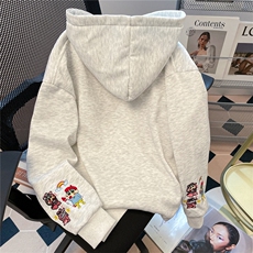 档口现货情侣美式潮牌趣味刺绣连帽卫衣男秋冬新款上衣WB593-P47，男装卫衣，星座412-3