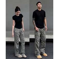 【网图有货】灰绿色工装裤欧美vibe裤子美式伐木裤GZK18CC-特P60，男装工装外套，星座1007（原301D）
