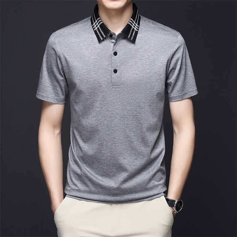 BJ90323男士2023年夏季新款百搭T恤男短袖商务休闲体恤男P75,男装T恤,电商B360