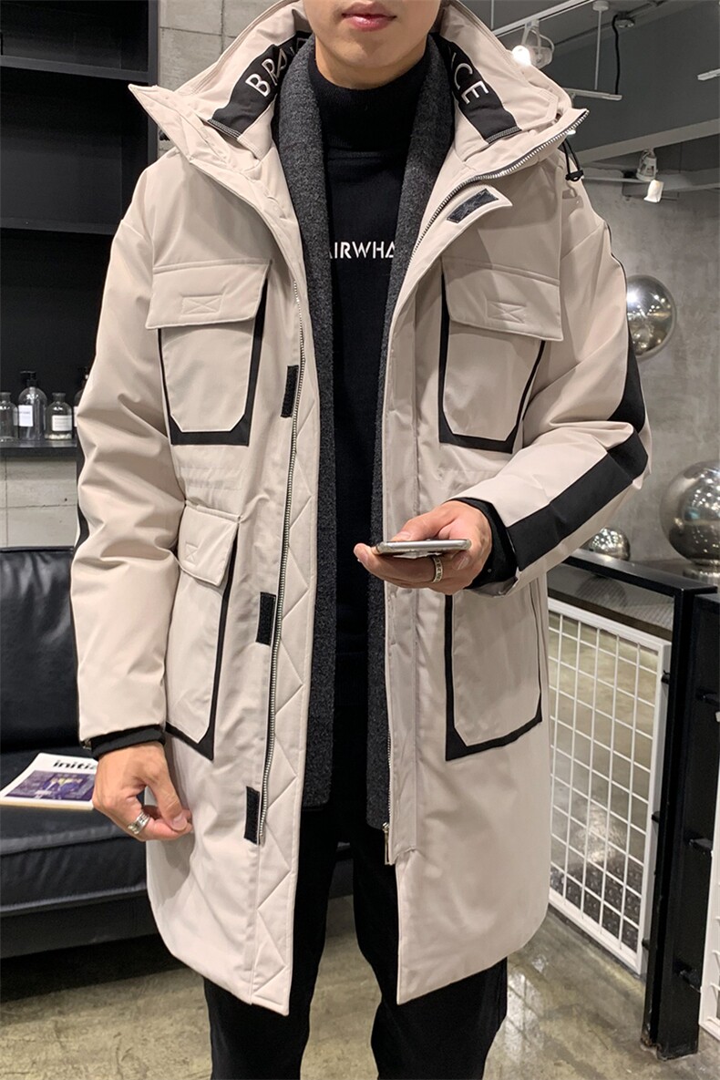 潮流新款羽绒服男长款工装羽绒服DS-B293-F705,男装羽绒服,电商A306
