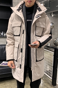 潮流新款羽绒服男长款工装羽绒服DS-B293-F705图片