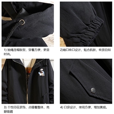 JK41239-P85纯棉连帽夹克男士大码工装夹克男砖墙，男装夹克，电商A040A