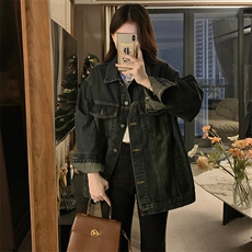 美式高街复古宽松水洗做旧牛仔外套女2025春秋新款C745-88，男装工装外套，星座911-2(原星座613-2）