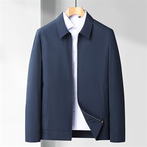 外套夹克2023春季新款男士翻领宽松衣服时尚休闲百搭上衣中年男装,男装夹克,电商B212（原钱塘6029）