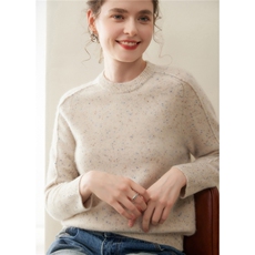 2025秋冬山羊绒圆领麻花袖女针织加厚打底衫套头长袖时尚毛衣上衣,女装羊绒衫,暖凌绒,清河羊绒市场 2025秋冬山羊绒圆领麻花袖女针织加厚打底衫套头长袖时尚毛衣上衣,女装羊绒衫,暖凌绒,清河羊绒市场