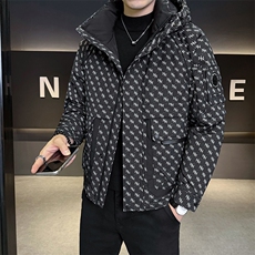 标50羽绒服男士冬季外套2025新款连帽B240-YR98010-P245，男装羽绒服，电商B240