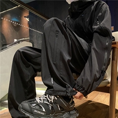 24春季新款机能潮流拉链防水冲锋裤休闲裤B315-K23521-p50控69，男装休闲裤，电商B315