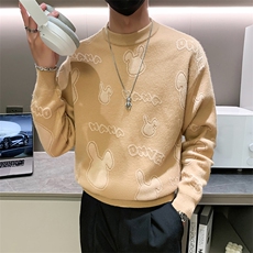 B216MY142P702025秋冬新款男士毛衣卡通圆领针织衫，男装针织衫/毛衣，电商B216（原B302）