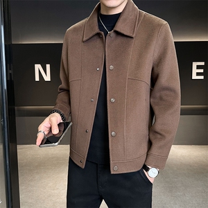 双面羊毛毛呢外套男款2025秋冬季新款毛呢夹克 B240-W802-P268图片